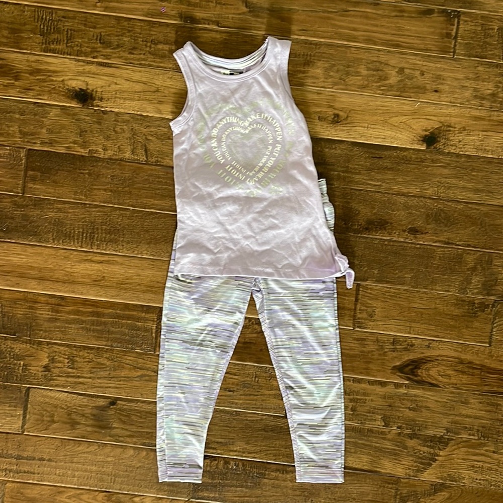 RBX Girls Tank Top and Leggings Set Size 5/6